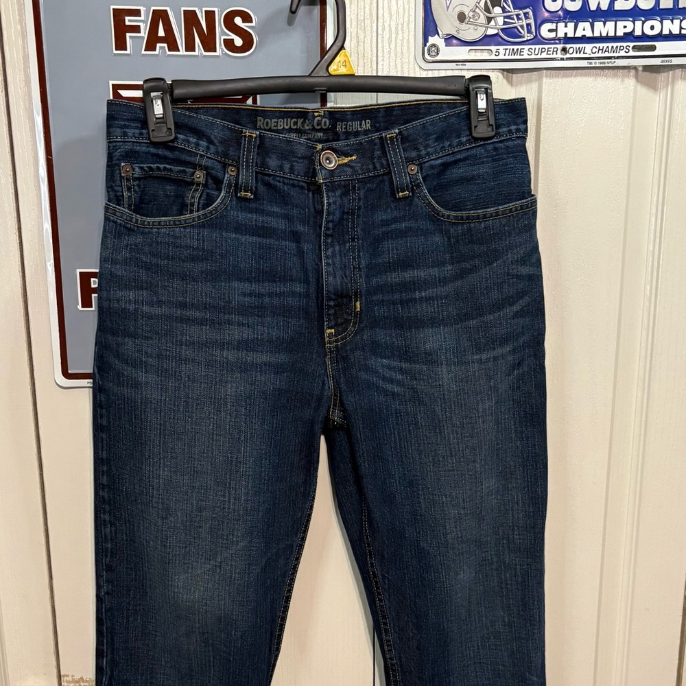 Roebuck & Co Men’s Dark Blue Regular Fit Jeans